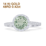 Round Halo Diamond Ring