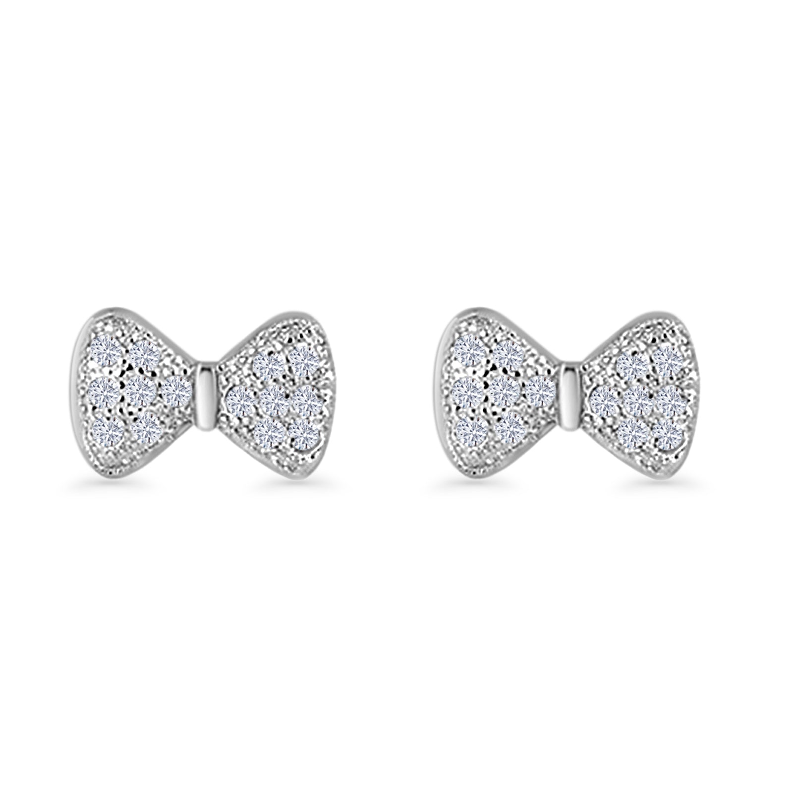 Ribbon Bow Stud Earrings