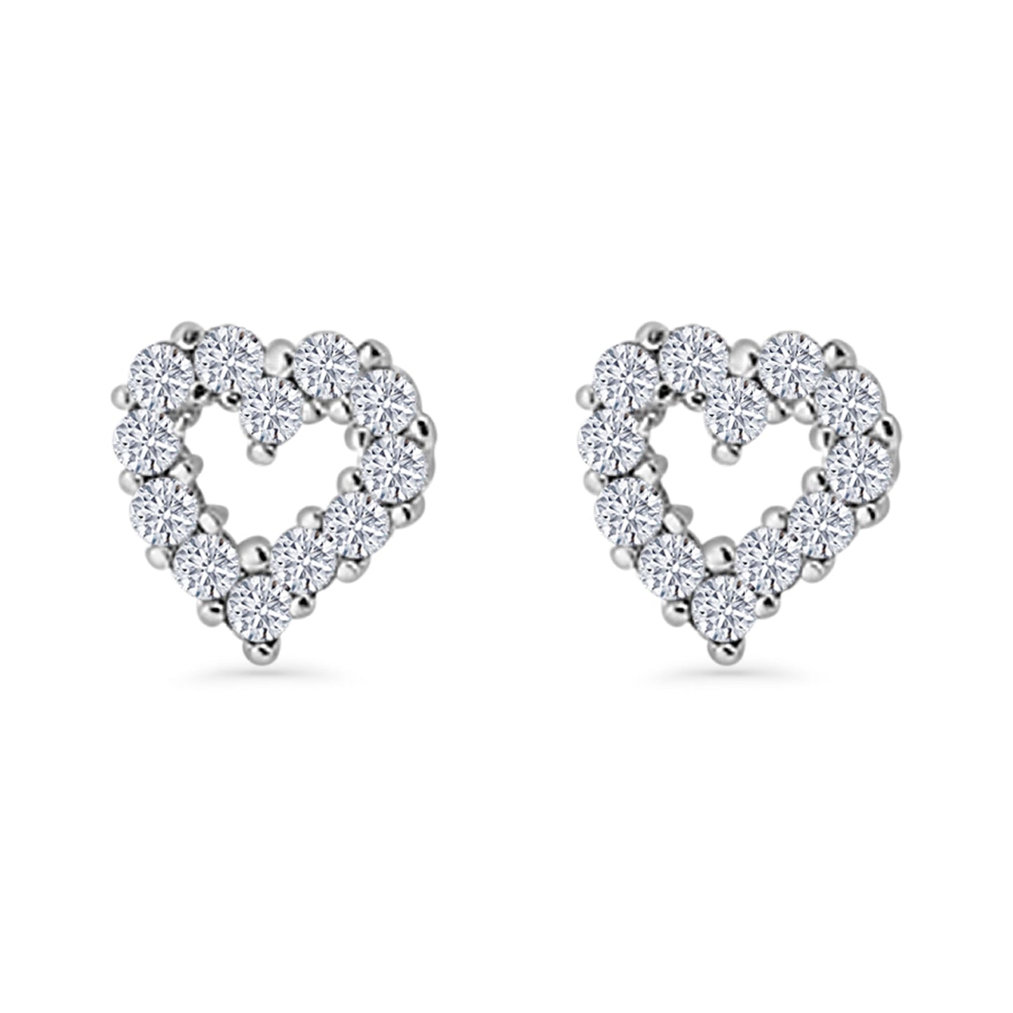 Heart Stud Earrings