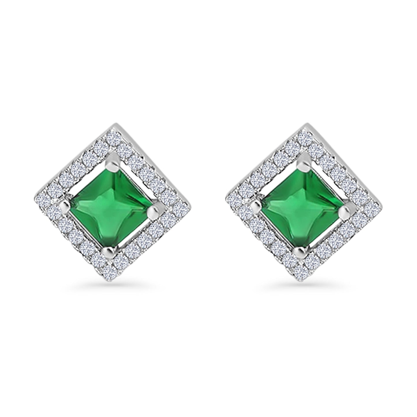 Square Stud Earrings