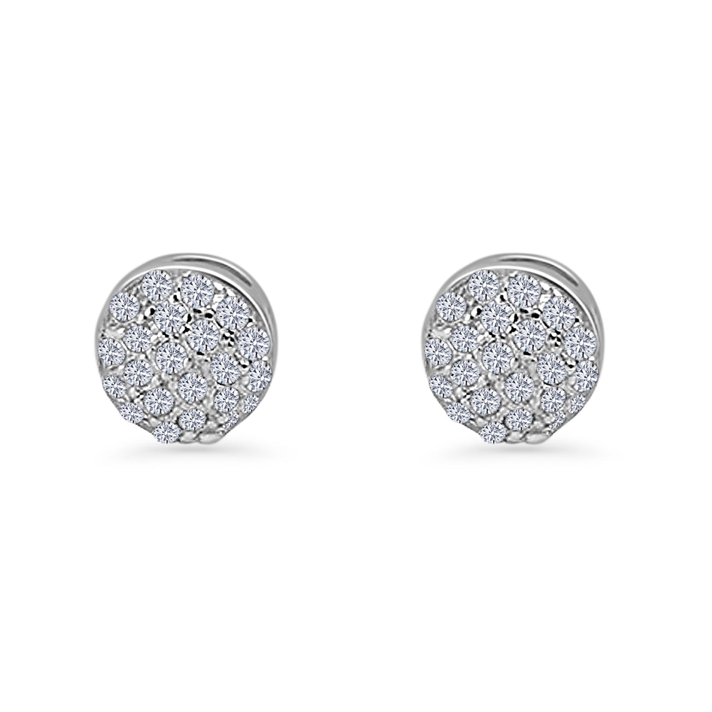 Round Stud Earrings