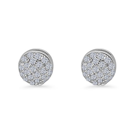 Round Stud Earrings