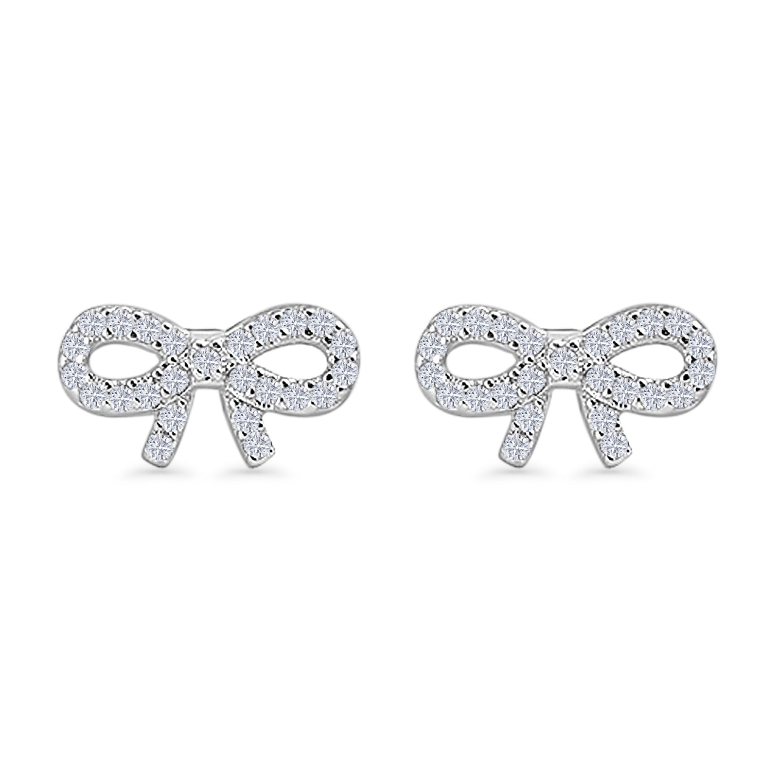 Ribbon Stud Earring