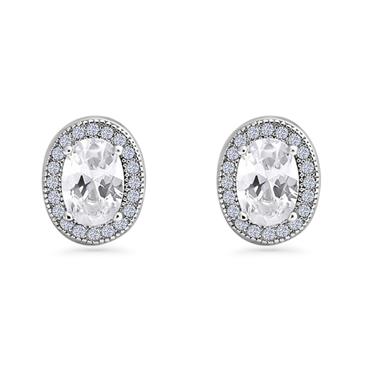 Oval Stud Earring