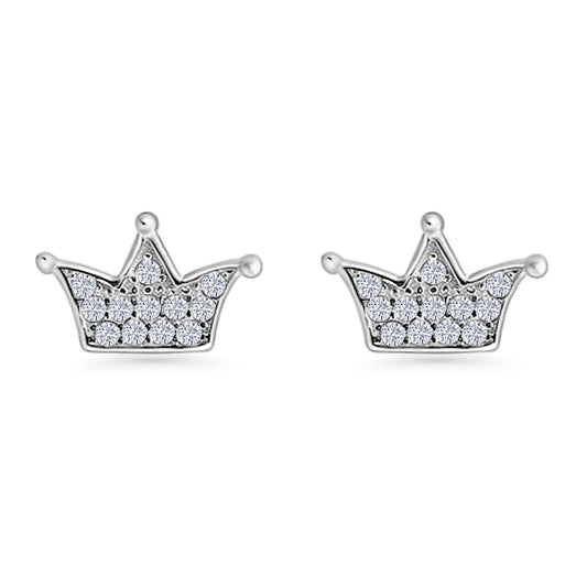 Crown Stud Earring