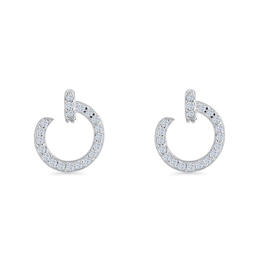 Half Circle Stud Earring