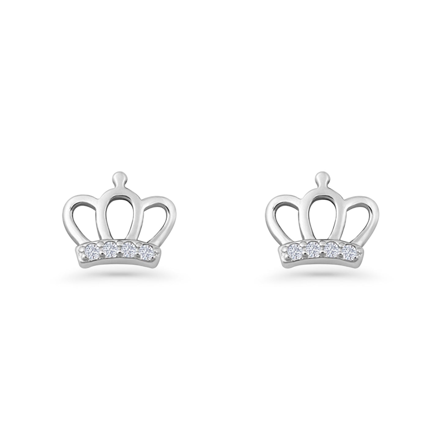 Princess Crown Stud Earring