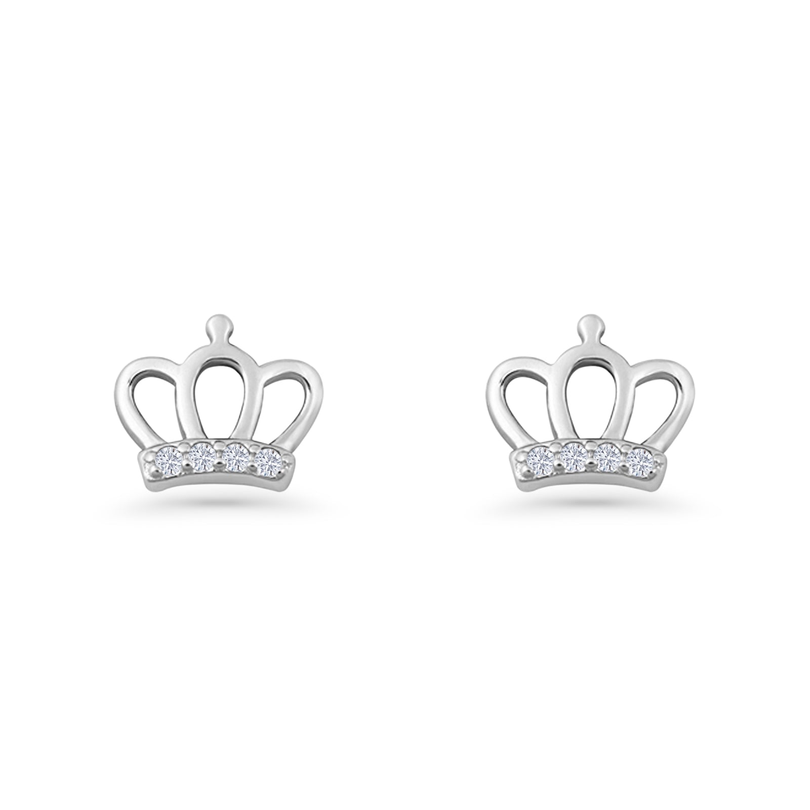 Princess Crown Stud Earring