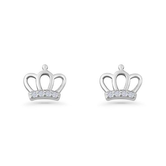 Princess Crown Stud Earring