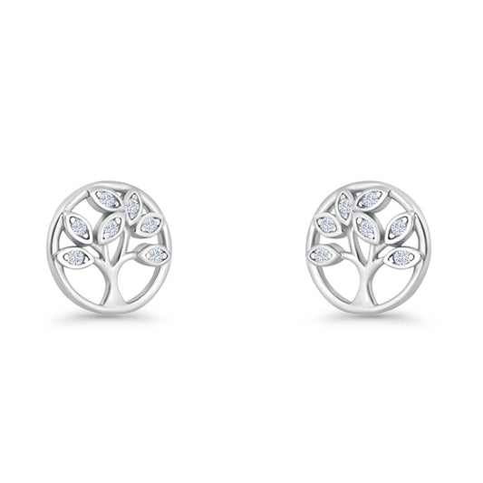 Tree Of Life Stud Earrings