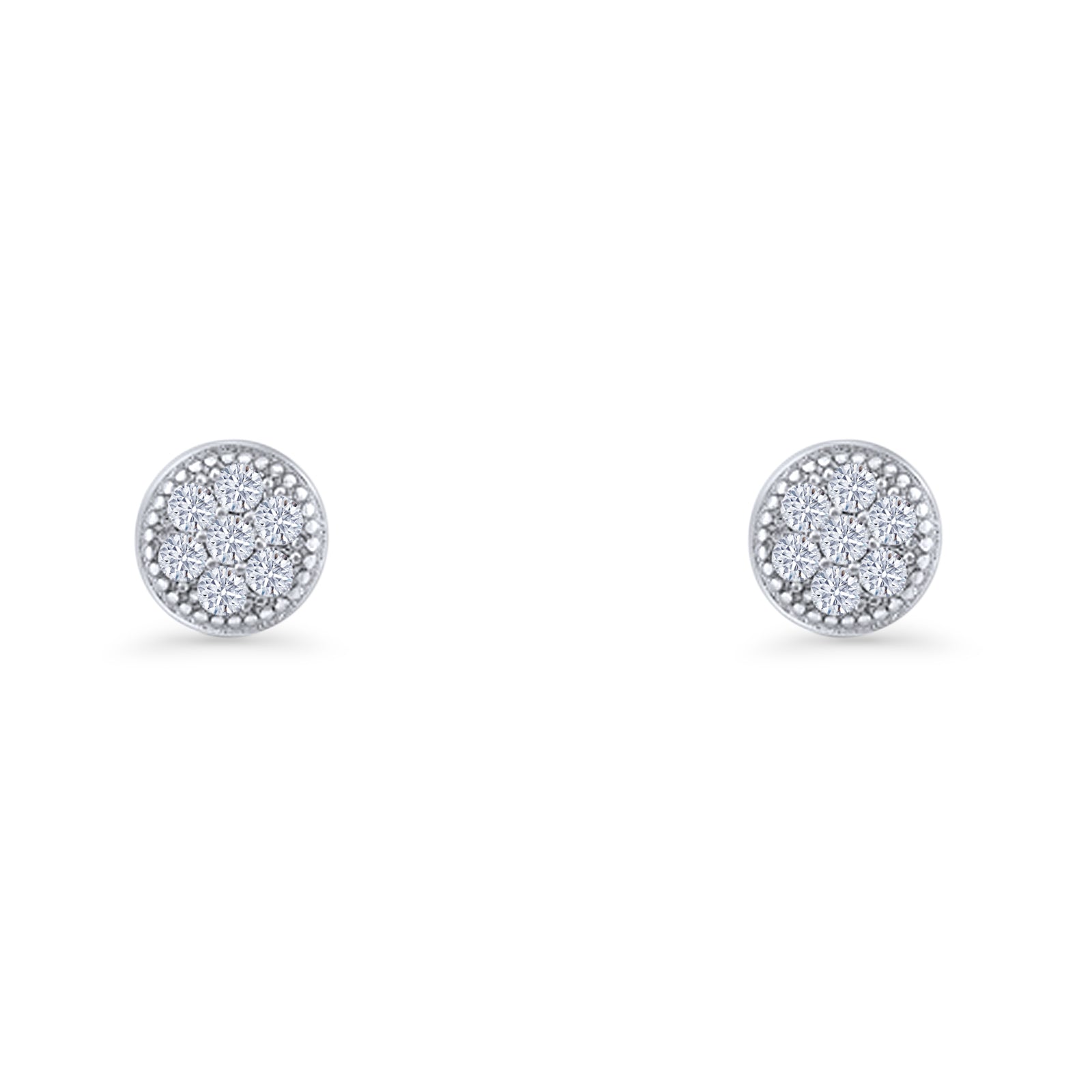 Round Stud Earrings