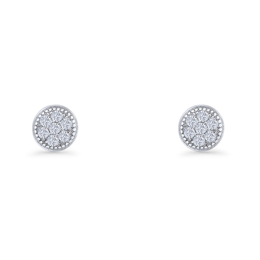 Round Stud Earrings