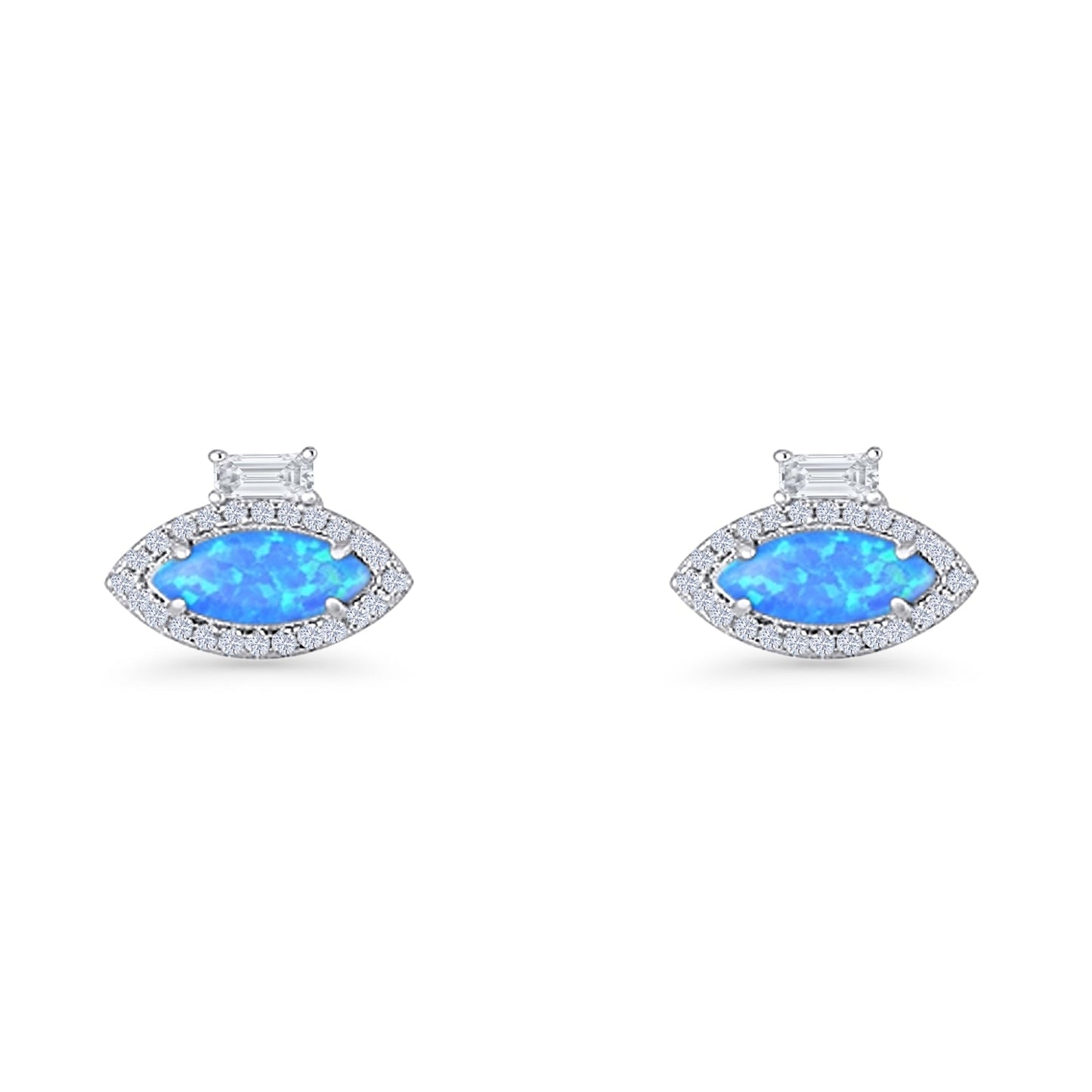 Evil Eye Stud Earrings