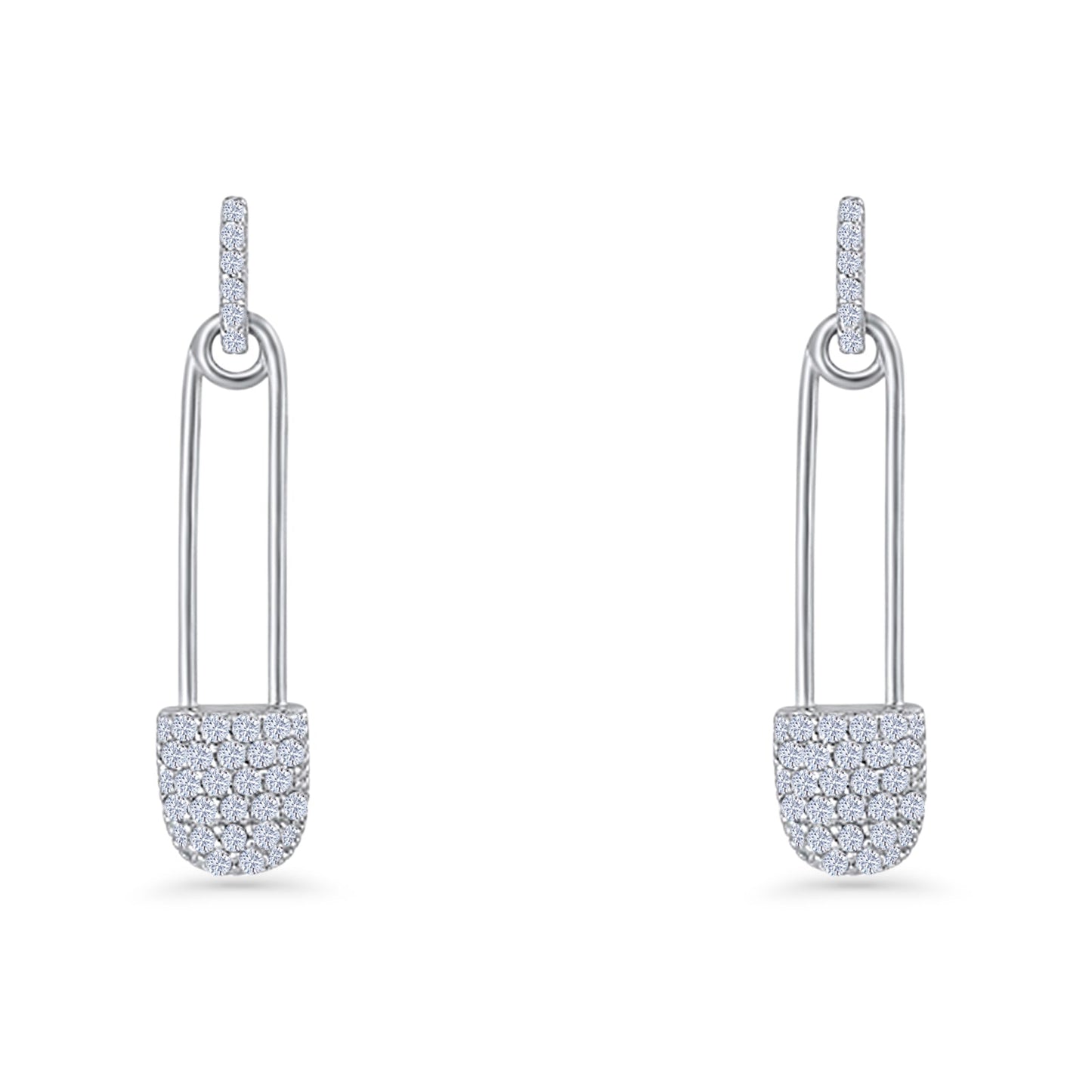 Safety Pin Stud Earrings