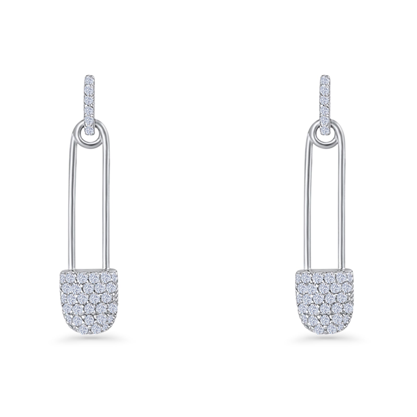 Safety Pin Stud Earrings