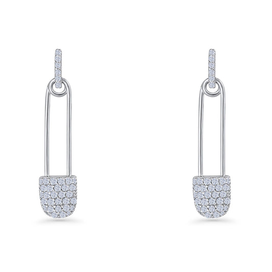 Safety Pin Stud Earrings