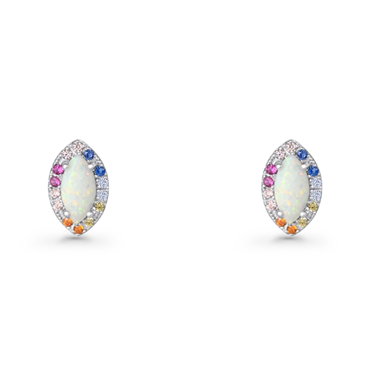 Marquise Solitaire Stud Earrings