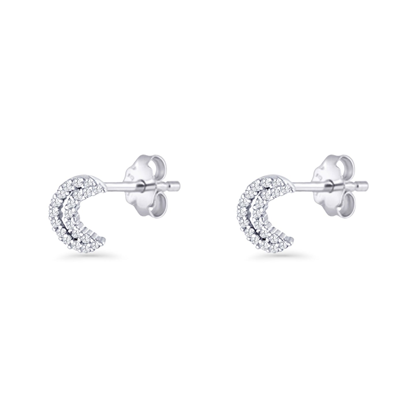 Moon Star Stud Earrings