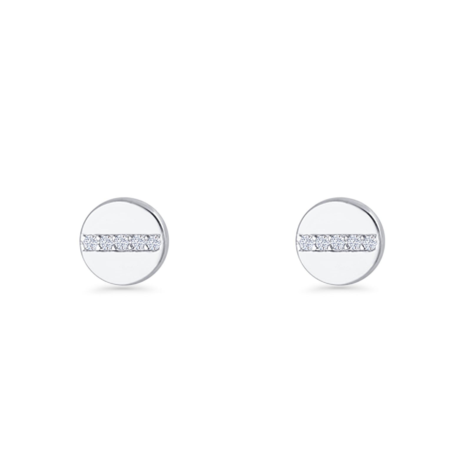 Button Stud Earrings