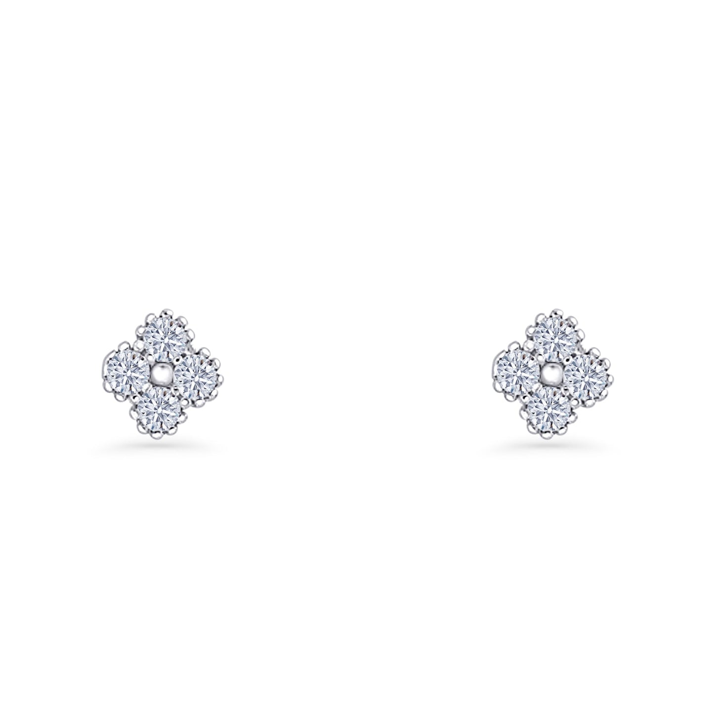 Clover Flower Stud Earrings