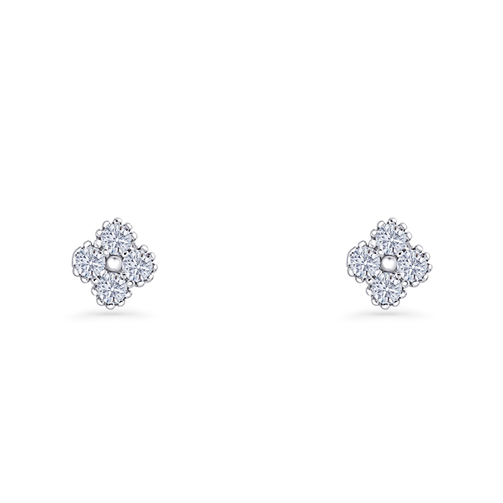 Clover Flower Stud Earrings