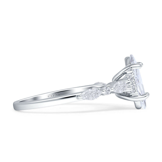 Art Deco Marquise Vintage Style Cubic Zirconia Ring