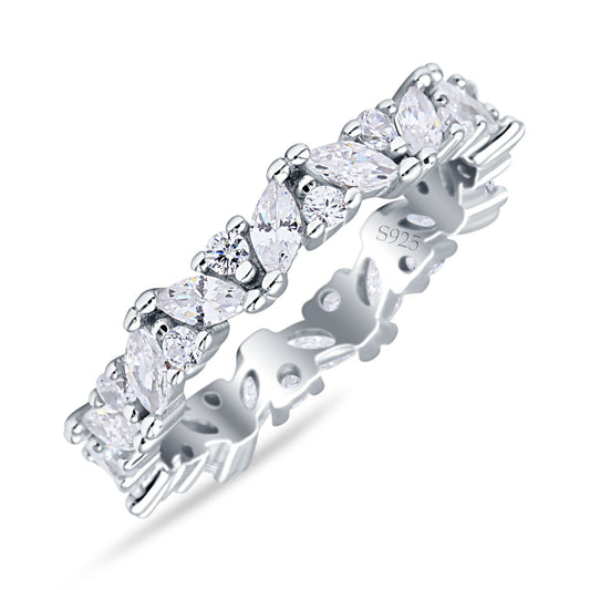 Full Eternity Cubic Zirconia Stackable Ring