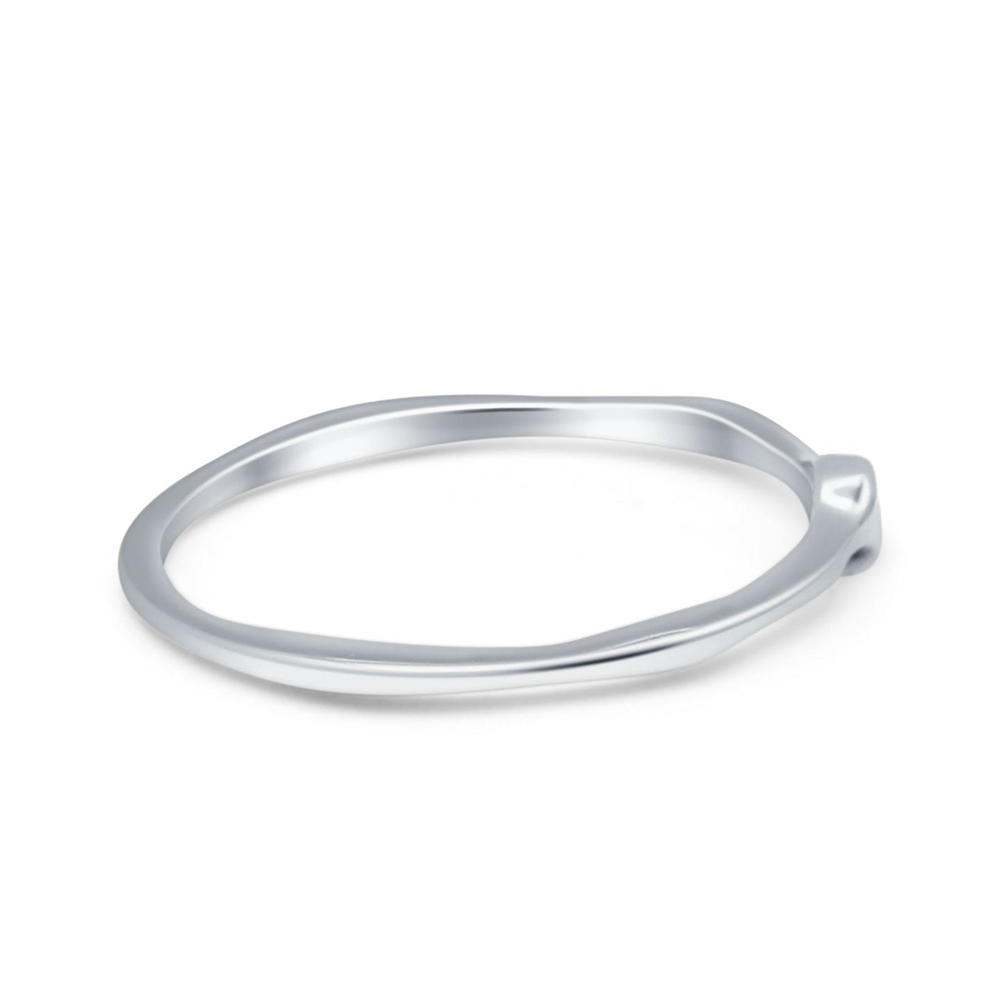 Round CZ Solitaire Ring