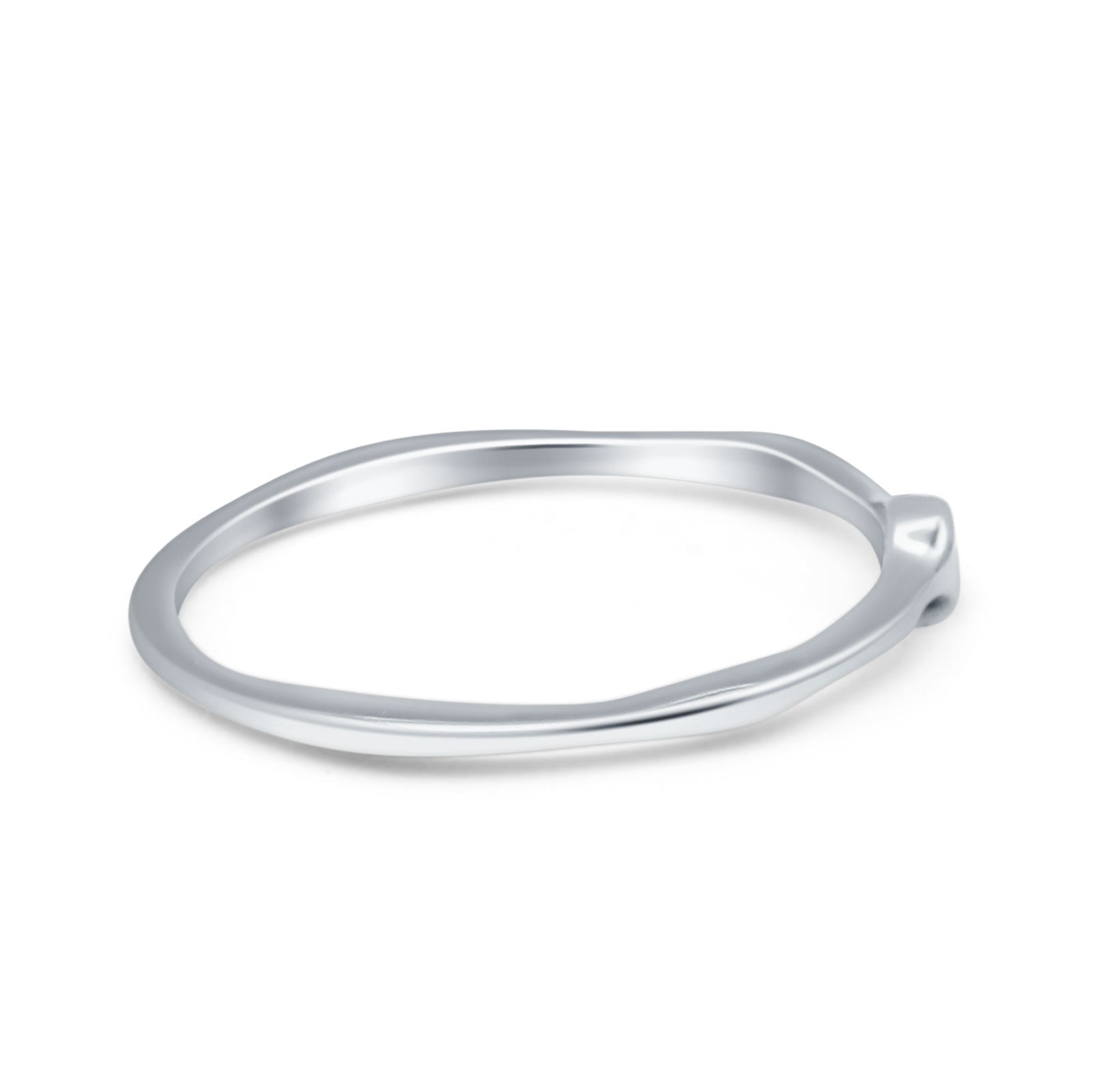 Round CZ Solitaire Ring