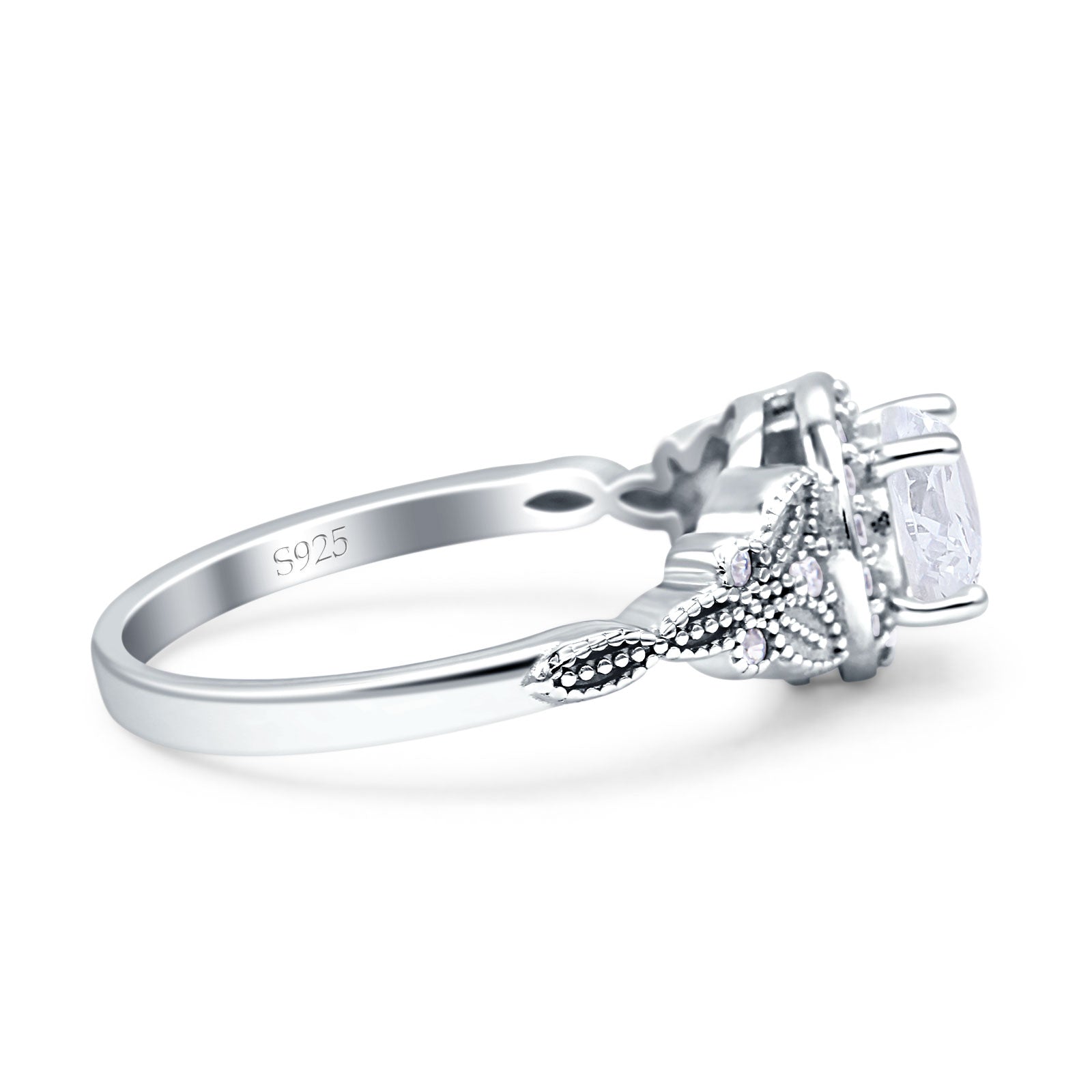 Cubic Zirconia Engagement Ring 