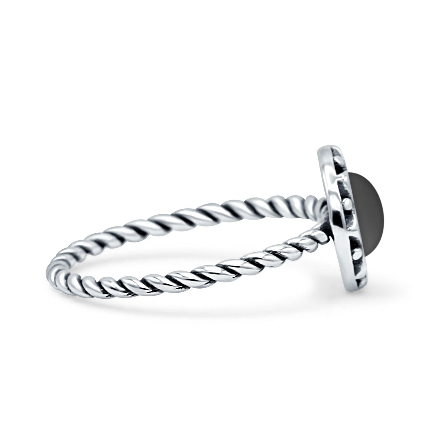 Floral Twisted Rope Ring