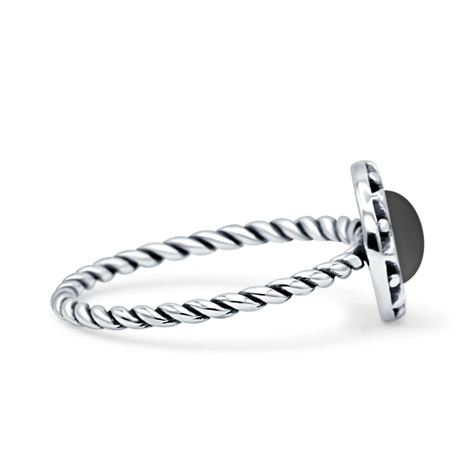 Floral Twisted Rope Ring