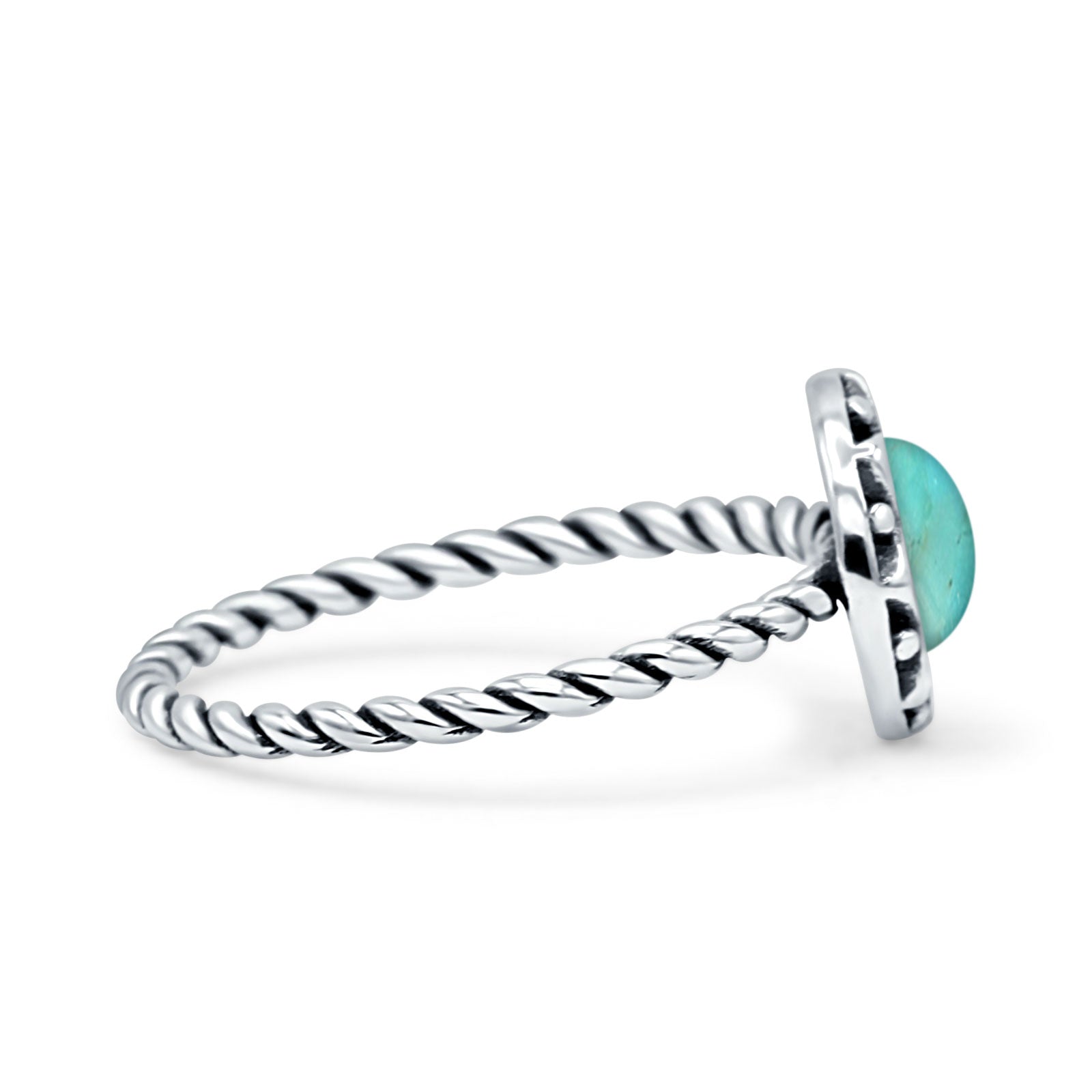 Floral Twisted Rope Ring