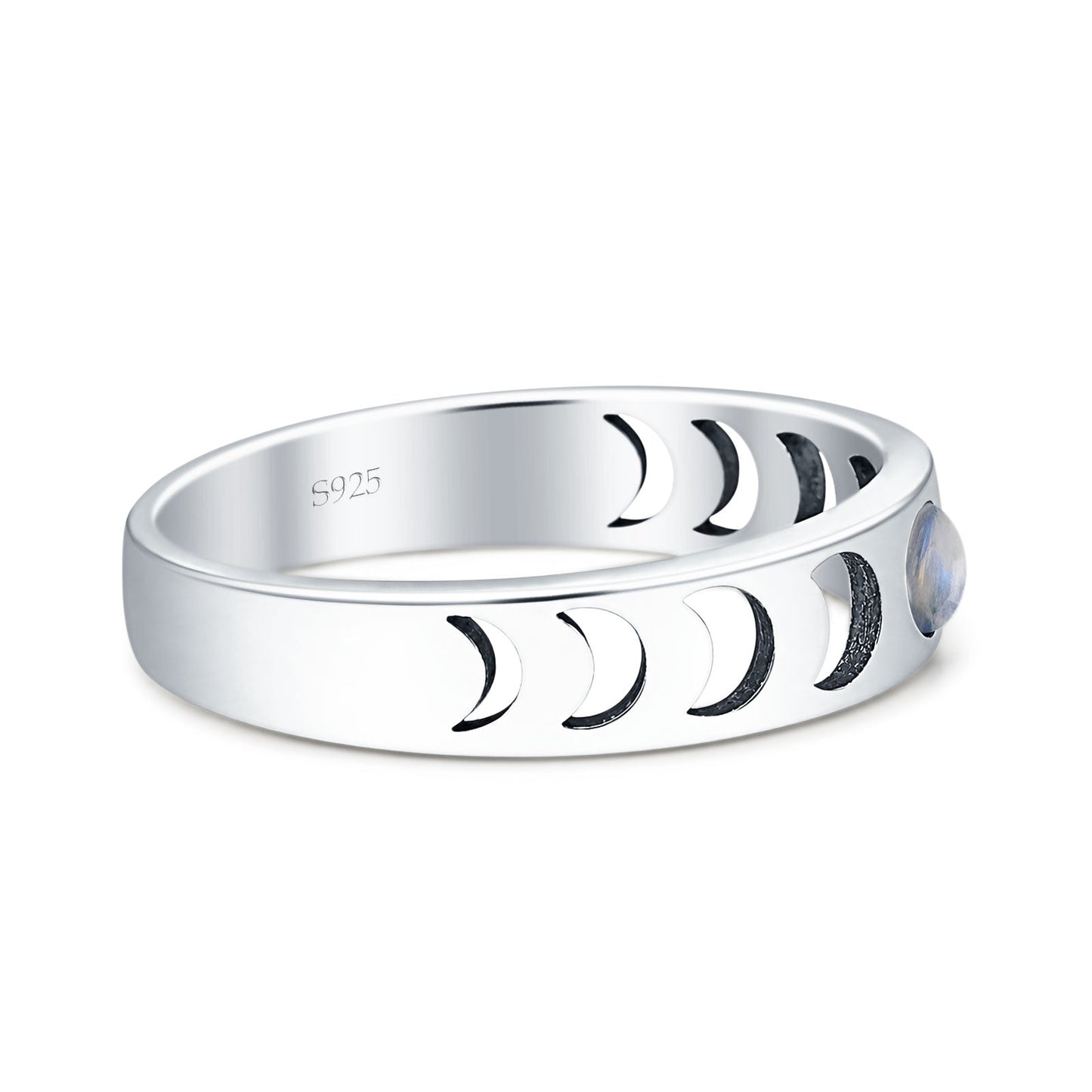 Moon Phases Band Ring