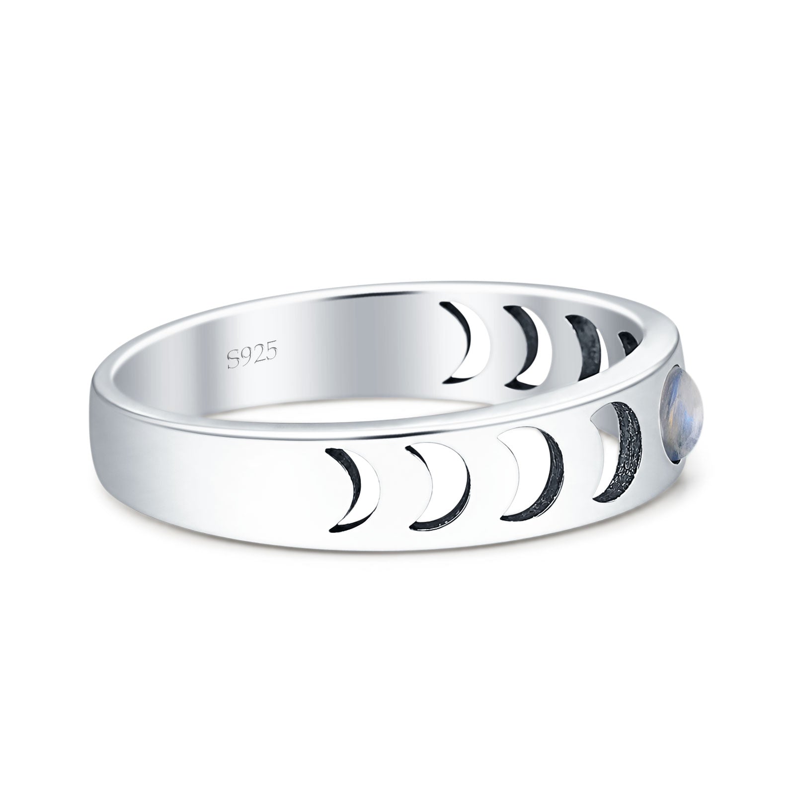 Moon Phases Band Ring