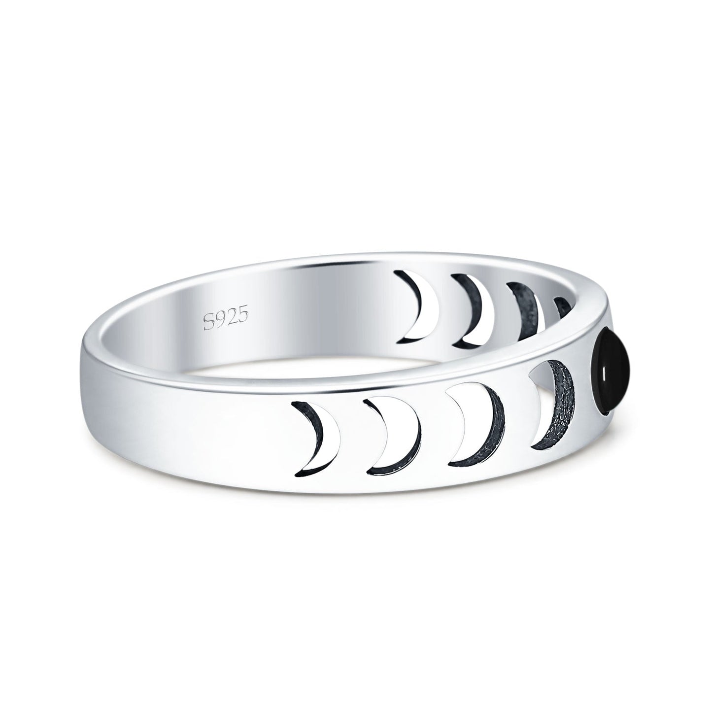Moon Phases Band Ring