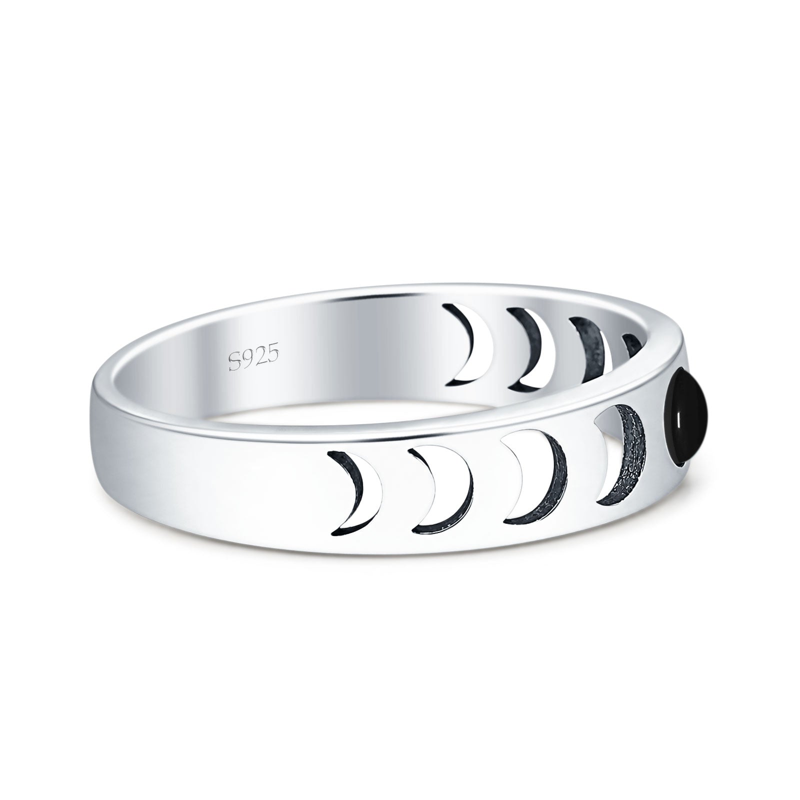 Moon Phases Band Ring