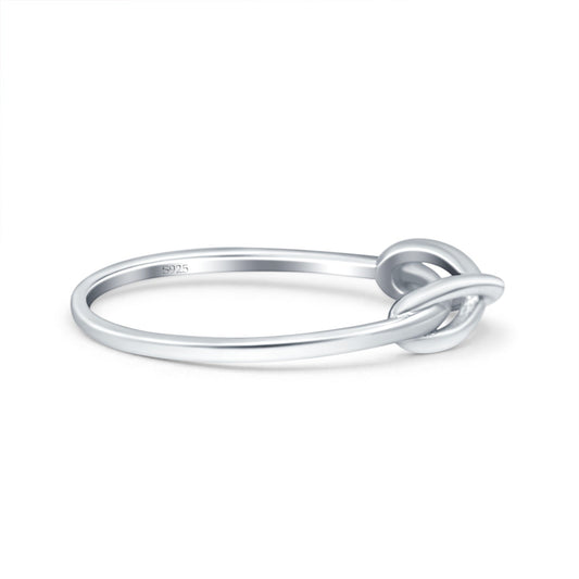 Infinity Oxidized Band Thumb Ring (4mm)