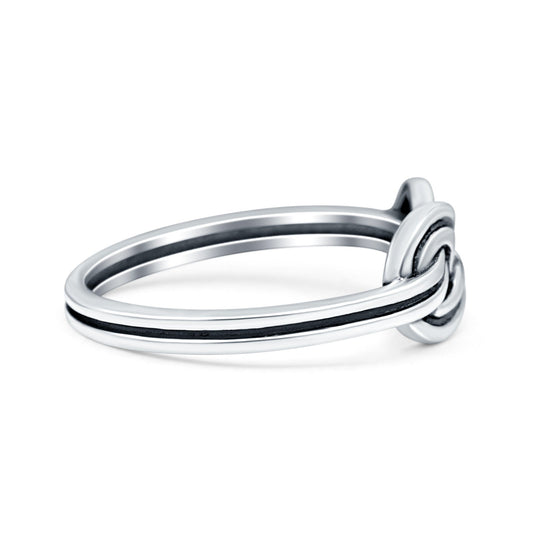 Infinity Oxidized Band Thumb Ring (6mm)