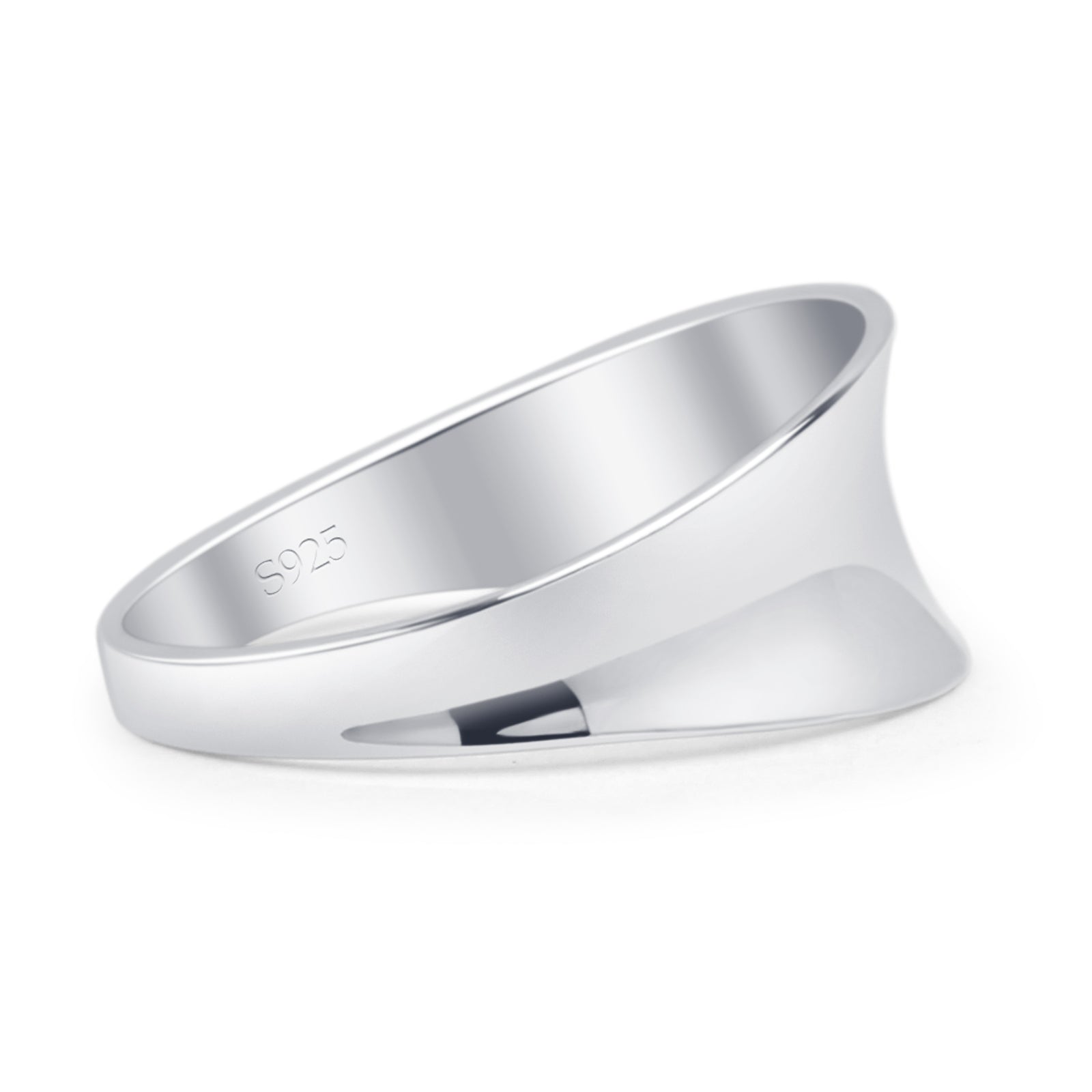 Concave Wedding Band