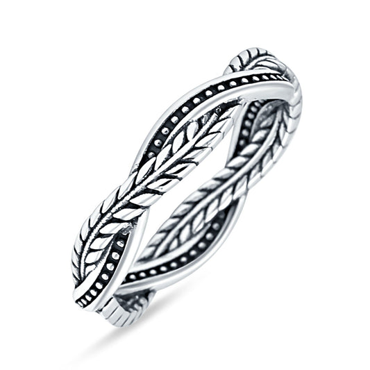 Twisted Leaf Vine Ring