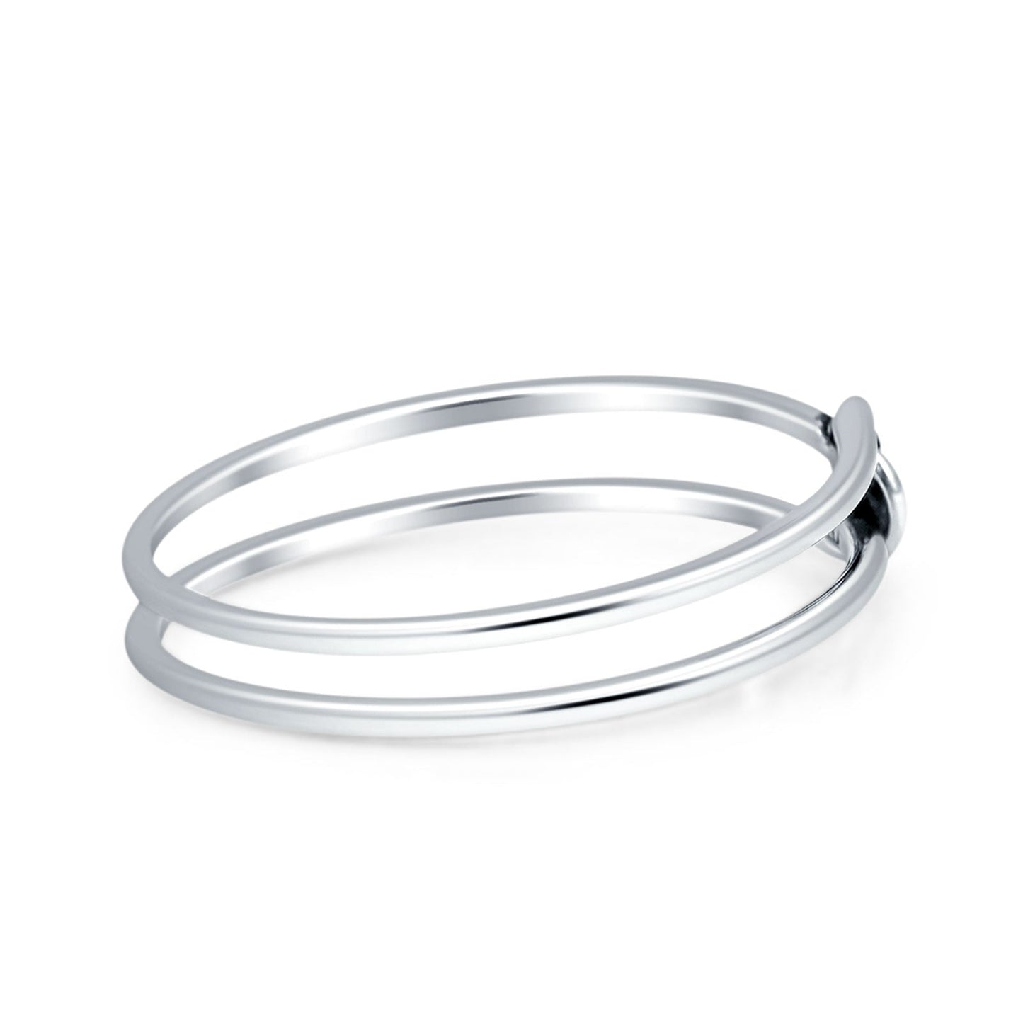 Double Band Knot Ring