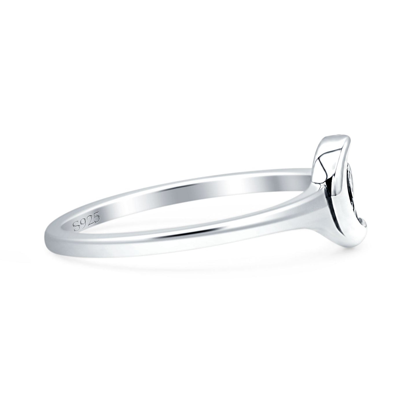 Ocean Wave Moon Ring