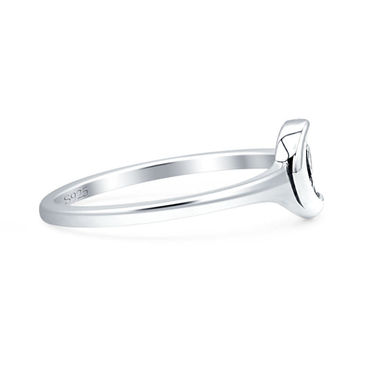 Ocean Wave Moon Ring