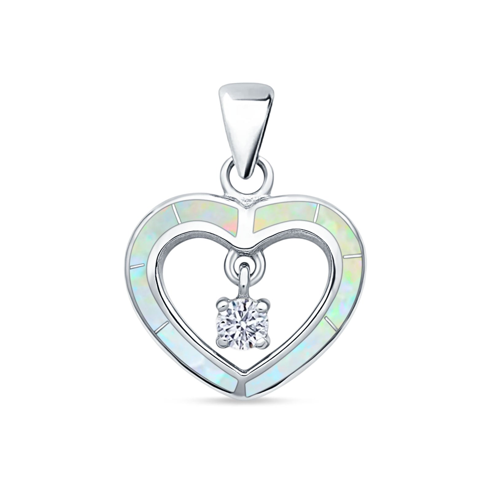 Heart Charm CZ Pendant