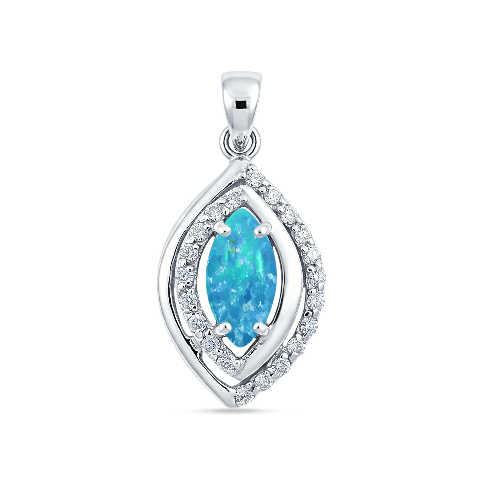CZ Marquise Pendant