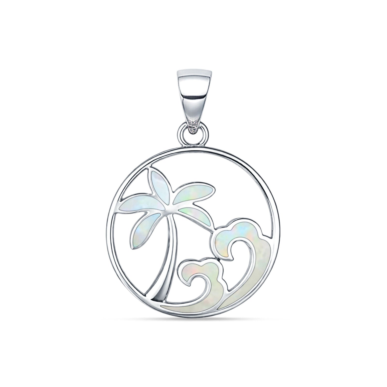 Palm Tree Wave Pendant