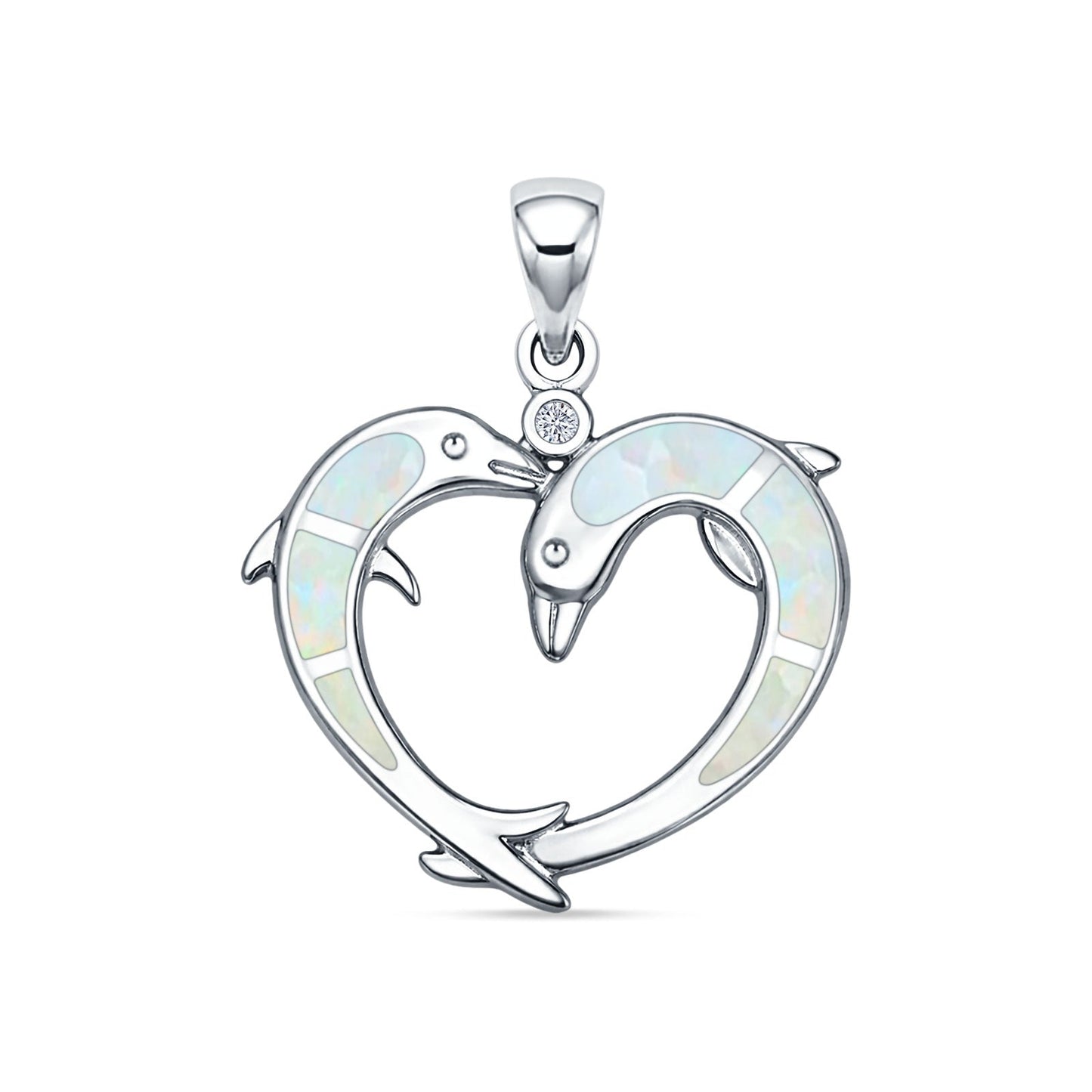 Dolphin Heart Pendant