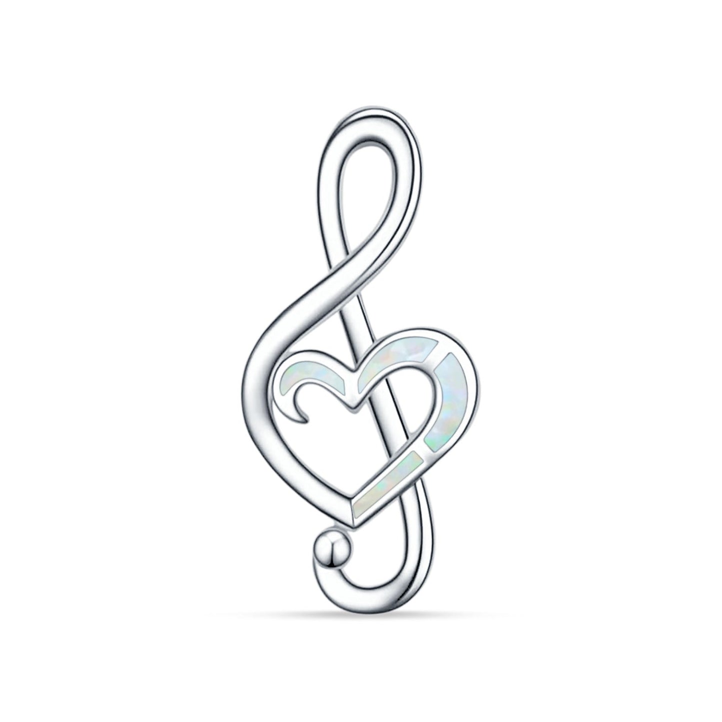 Heart Musical Note Pendant