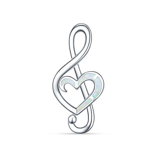 Heart Musical Note Pendant